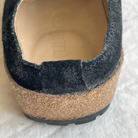 Haflinger Womens Size 36 Black Slip On Scuffed Leather Mule/Clog - Picture 10 of 13